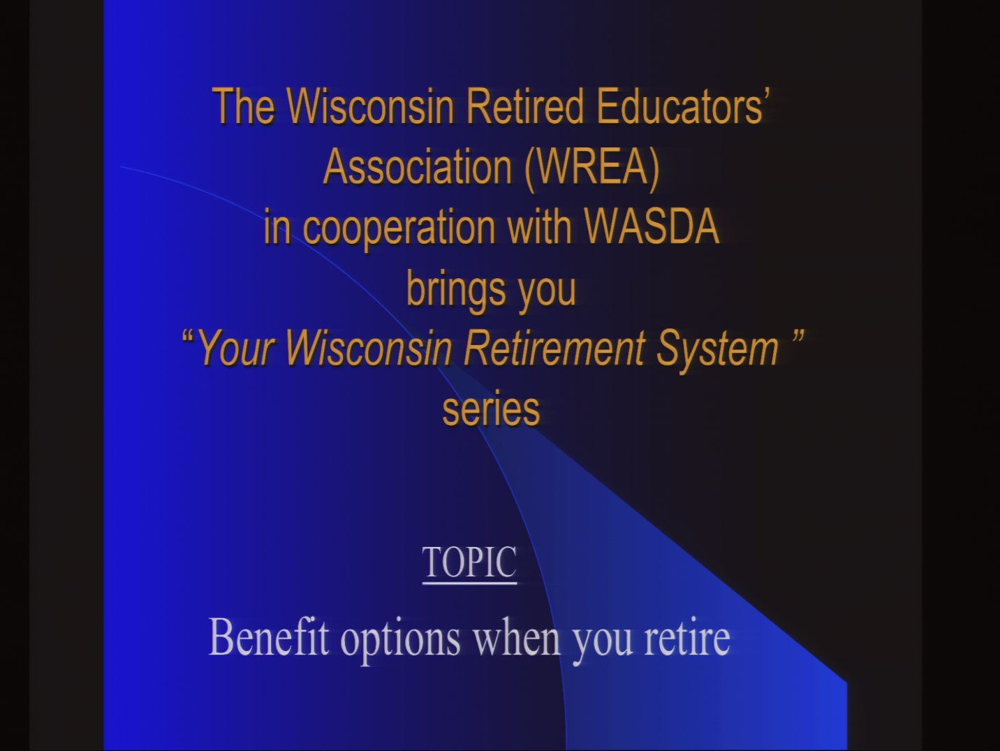 WRS Benefit Options When You Retire